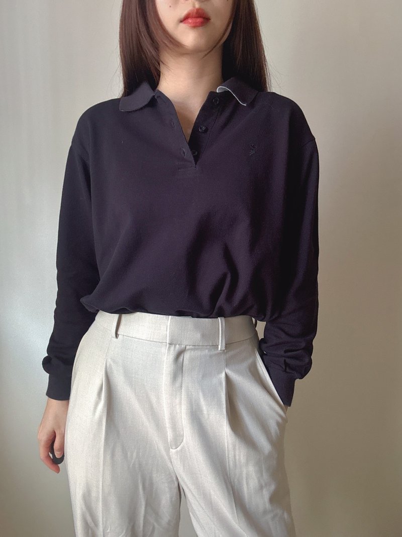 名牌古着 Chloe Polo 衫 全棉 Golf 高尔夫球服装 运动服 - 女装上衣 - 棉．麻 黑色