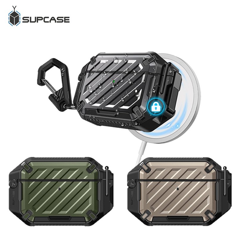 SUPCASE Airpods Pro 3(2025) 防水硬壳保护壳 - 耳机收纳 - 塑料 多色