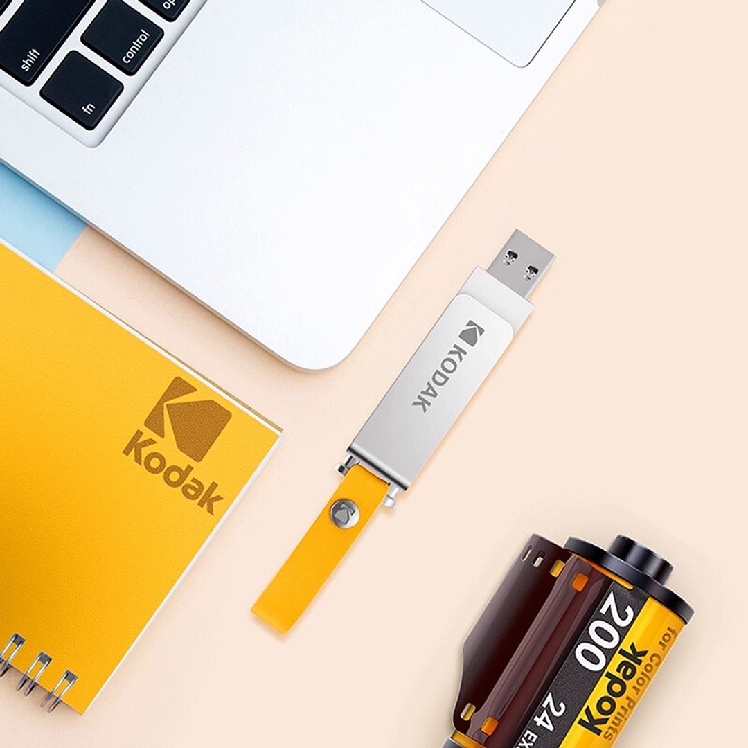 柯达KODAK K133 金属双旋转随身碟 - U盘 - 其他金属 银色