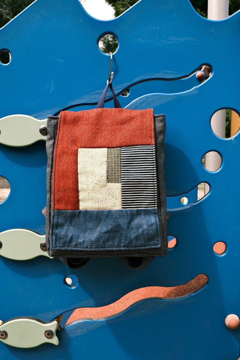 几何拼格后背包_红房子 - 后背包/双肩包 - 其他材质 