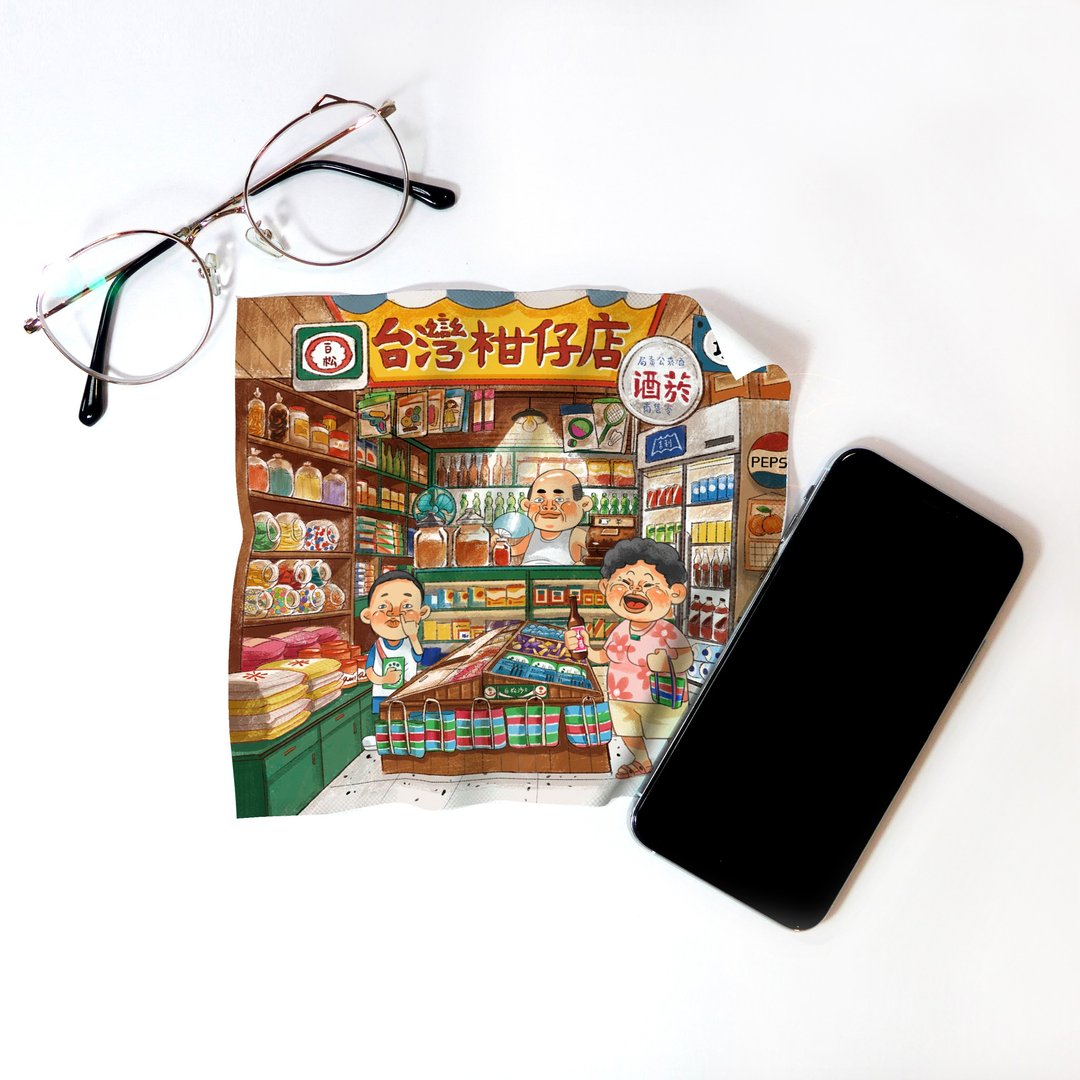 印花万用布 叫我三婶婆 ll 擦拭布 - 眼镜盒/眼镜布 - 其他材质 多色