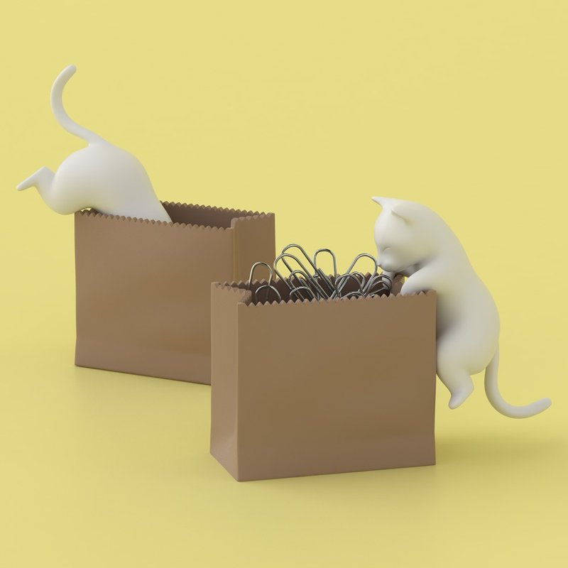 ClipCat 纸袋喵小物收纳 - 其他 - 硅胶 