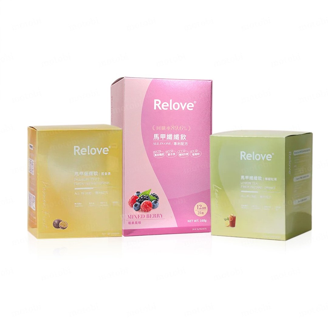 RELOVE 马甲纤纤饮 (24包/盒) 莓果 百香果 柠檬红茶 三款可选 - 健康/养生 - 其他材质 粉红色