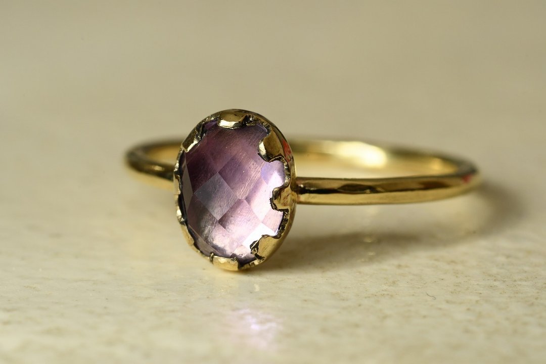 A story of old times Amethyst - 戒指 - 其他金属 紫色