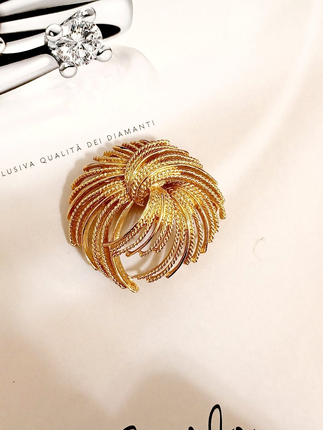 vintage jewelry MONET 金色烟火造型 别针 - 胸针 - 其他金属 