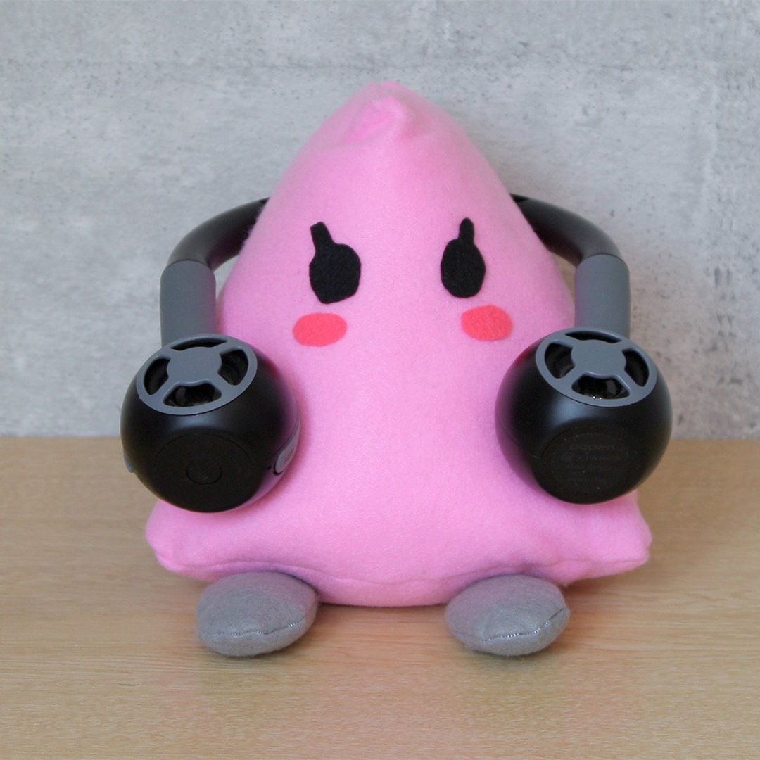 Surround technology adopted Neck speaker combined portable speaker popen Black Triangular speaker stand Pink Optional included - 扩音器/喇叭 - 塑料 黑色