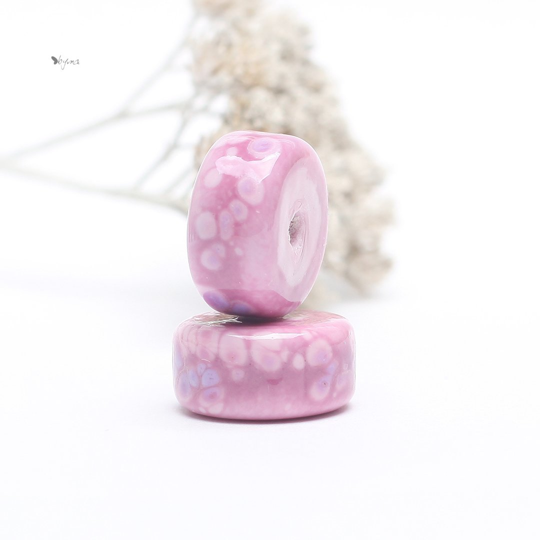 Handmade glass beads - 陶艺 - 玻璃 粉红色