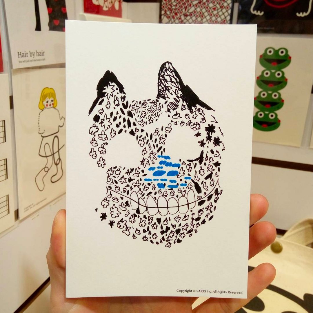 “猫脸骨”明信片 生日卡 设计 着色 插画 绘本 卡片 万用卡 艺术 美术 现代 情人 爱 特别 有趣 怪 特色 怪异 可爱 台湾 黄色 好玩 有趣 抢眼 潮 艺术 亮片 闪 酷炫 不一样 名牌 本土 外国人 送礼 礼物 观光 风格 品味 惊喜 美好 旅途 旅行 快乐 幸福 希望 祝福 心 结婚 求婚 送 限定 独家 情人节 感谢卡 感恩 原创 文创 鼓励 postercard birth - 卡片/明信片 - 纸 红色