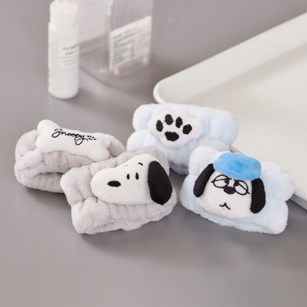 Peanuts 史努比绒毛造型洗脸腕带 Snoopy Olaf 欧拉夫 吸水手腕带 - 毛巾浴巾 - 聚酯纤维 