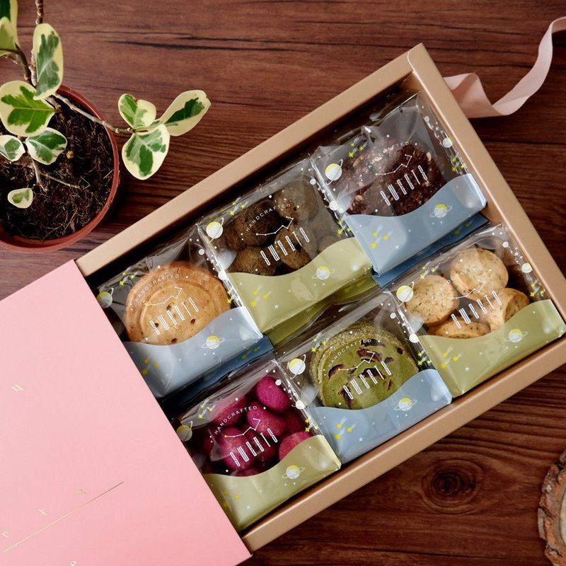 【伴手礼盒】六小方 - 手工饼干礼盒 - 手工饼干 - 新鲜食材 多色