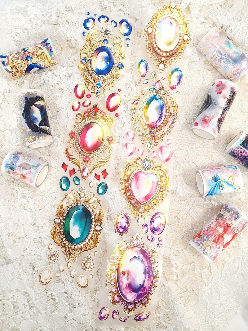 宝石边框 9CM PET 胶带 - 纸胶带 - 纸 