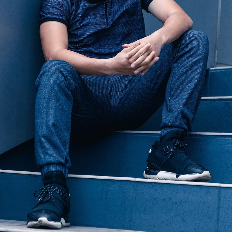 WoolMiracle 羊毛混纺休闲裤 - 男士长裤 - 其他材质 蓝色