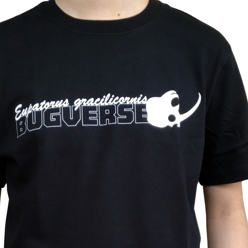 【原创】昆虫独角仙系列纯棉T恤-细尤犀金龟/黑色 - 男装上衣/T 恤 - 棉．麻 黑色