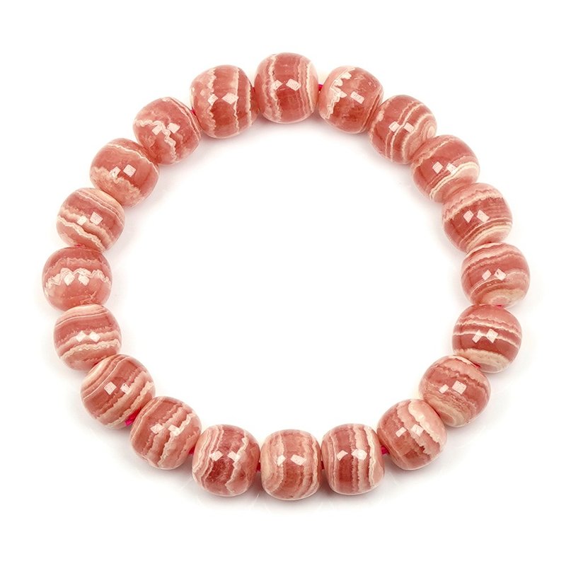 【正佳珠宝】阿根廷红纹 顶级千层红纹 39g 老型苹果珠 手珠 - 手链/手环 - 半宝石 多色