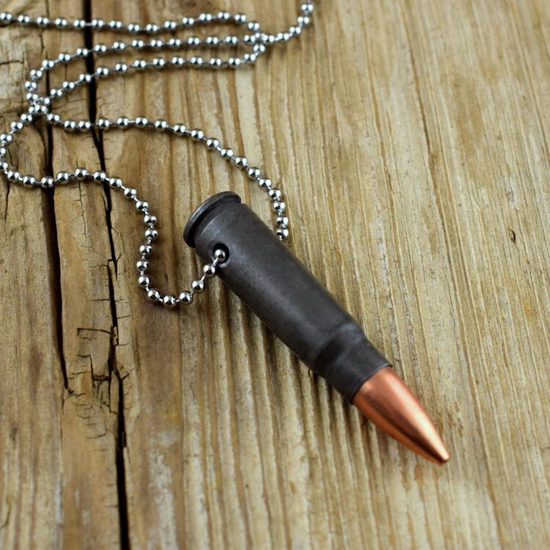 Bullet - AK47步枪子弹项链 / 男生女生金属复古质感个性造型项链 - 项链 - 其他材质 