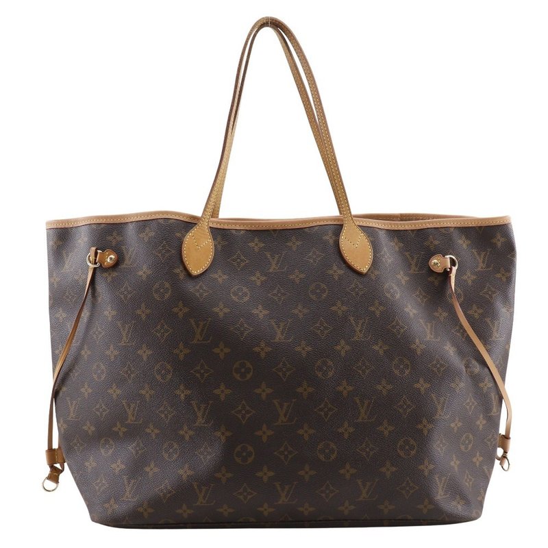 【日本直送】LOUIS VUITTON 路易威登 NEVERFULL GM 手提托特包 M40157 Monogram 帆布 棕色 FL4019 适用于女性【二手品】 - 手提包/手提袋 - 人造皮革 咖啡色