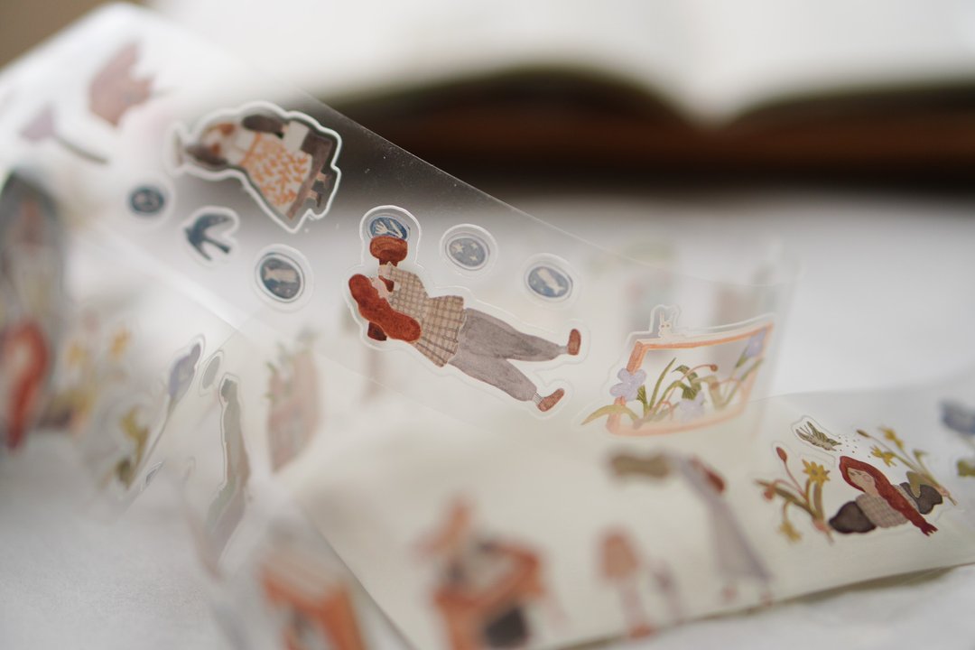 on the DESK 亮面PET胶带 割型 纸胶带 Ivy Snow - 纸胶带 - 塑料 