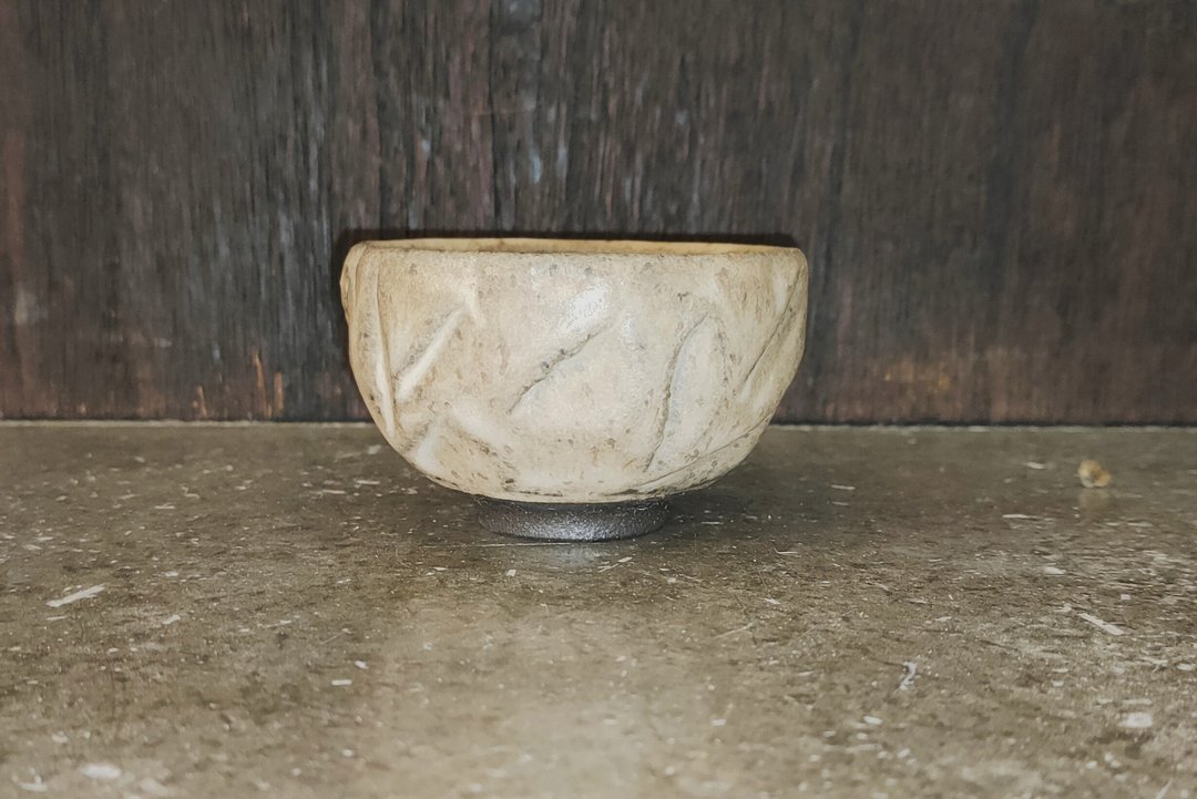 柴烧原矿手作刀削杯-柴烧灰釉-莺歌陶艺家李玟睿 - 茶具/茶杯 - 陶 