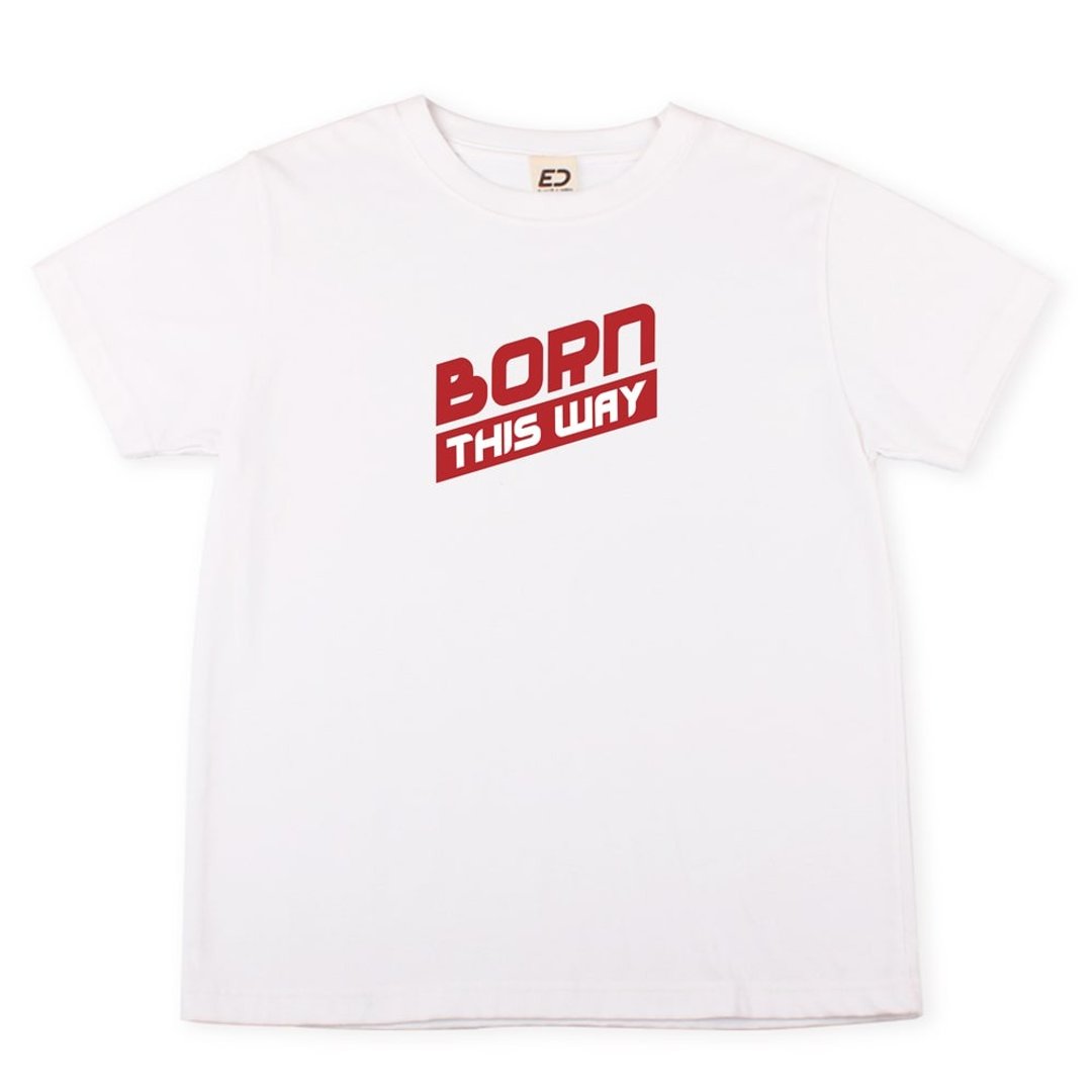 【每人心中都有一首歌】Born this way 长T/男女T/T-Shirt - 女装 T 恤 - 棉 绿色