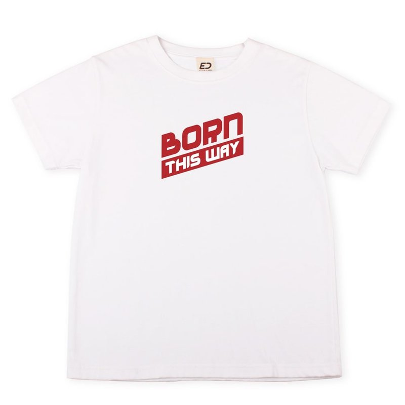 【每人心中都有一首歌】Born this way 长T/男女T/T-Shirt - 女装 T 恤 - 棉．麻 绿色