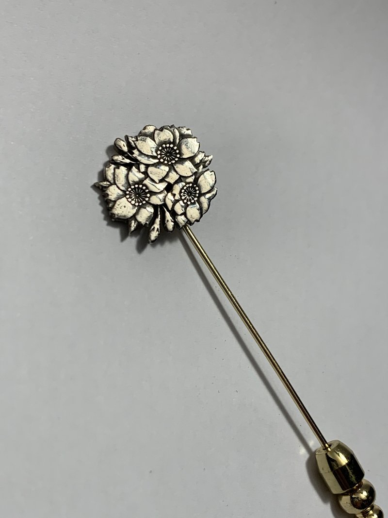 日本100円樱花胸针 - 胸针 - 铜/黄铜 