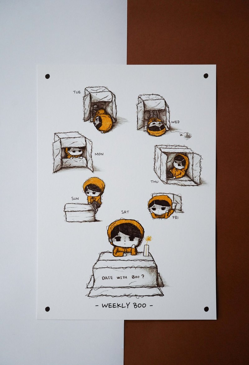 Murmurboo - Poster (Weekly Boo) - 其他 - 纸 橘色