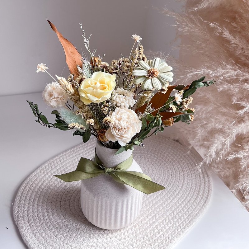 盛夏永生玫瑰瓶花 - 植栽 - 植物．花 