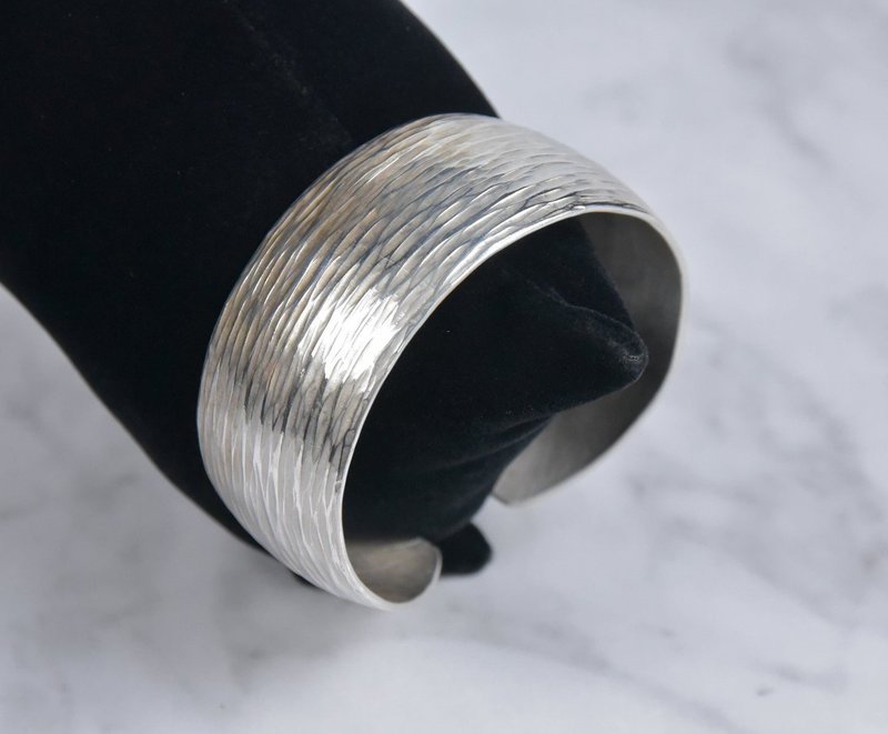 早期百岁坊银器 银手环 重约 55.2g - 手链/手环 - 银 