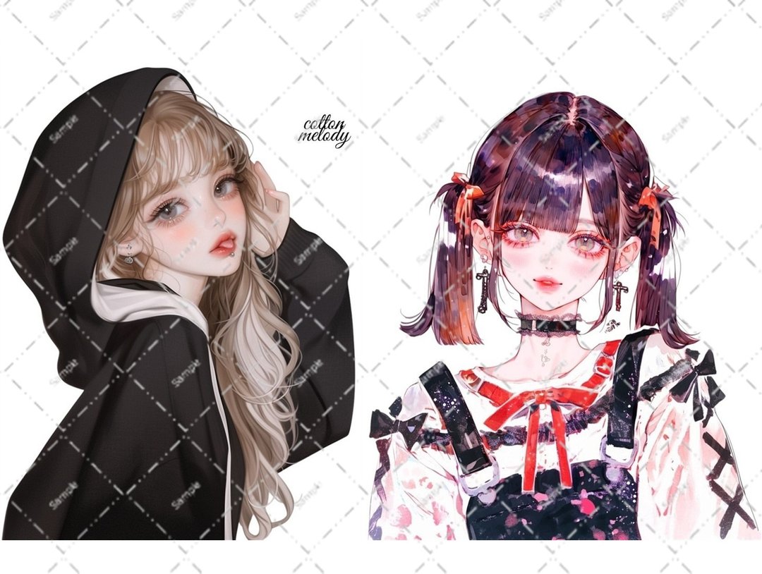 原创贴纸 no.8632 人物贴纸 原创贴纸 人物贴纸 女孩贴纸 原创人物贴纸 - 贴纸 - 纸 