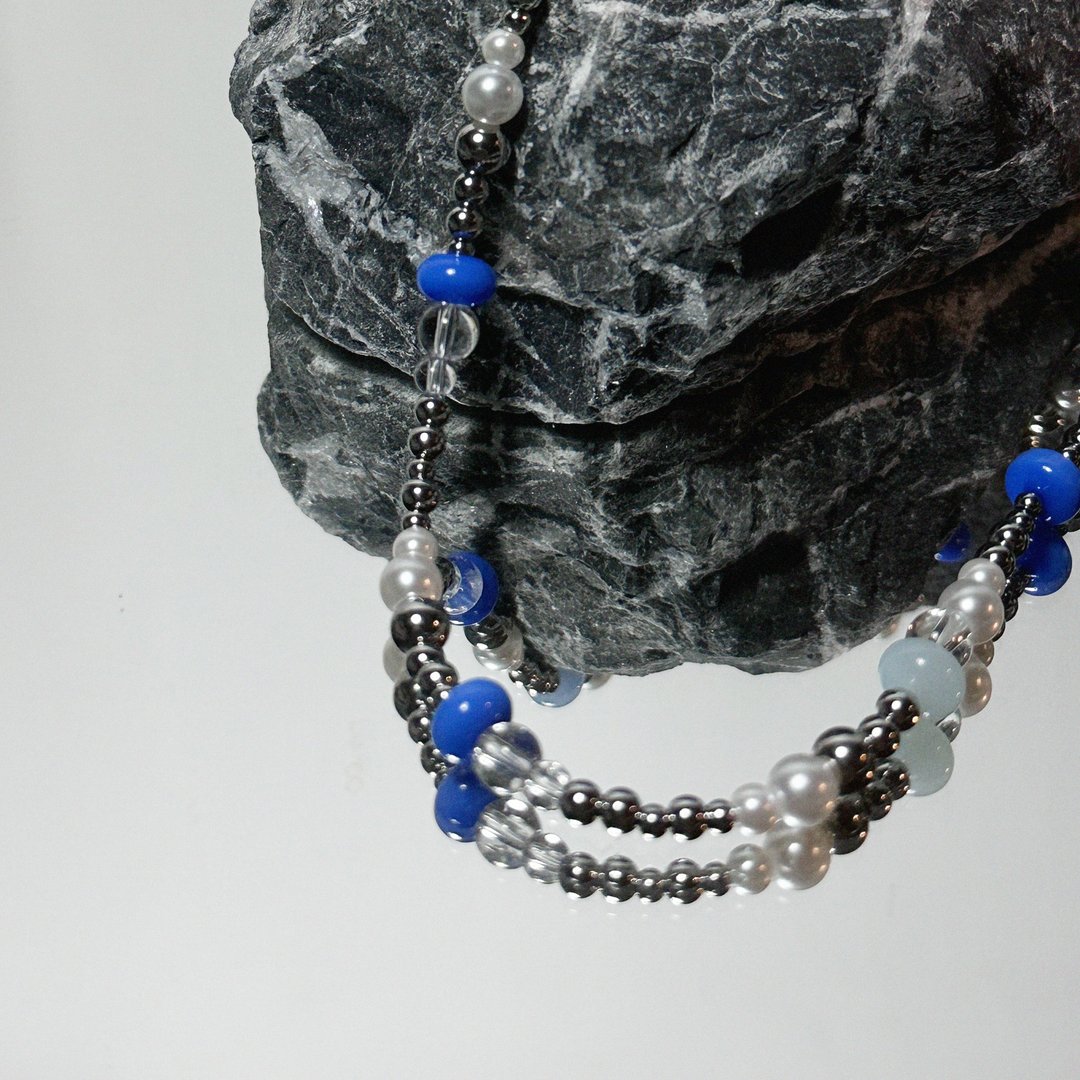 混 — 中性设计项錬 Unisex Randomness Necklace - 项链 - 其他材质 银色