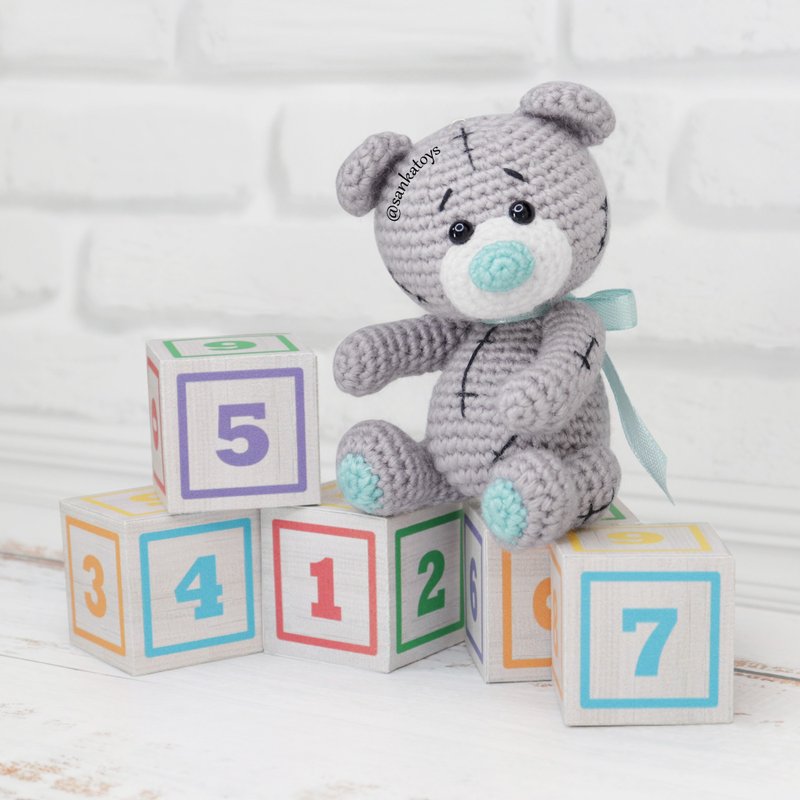 Crochet pattern Teddy, PDF Digital Download, DIY keychain bear tutorial - 手工艺教程/工具书 - 其他材质 