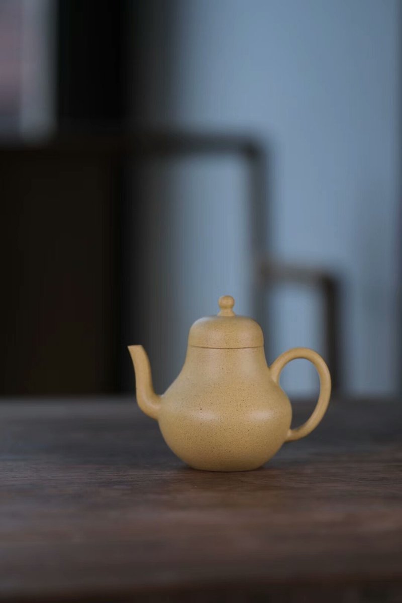 摹古思婷100cc独孔本绿宜兴紫砂壶茶具茶壶手工定制中 - 茶具/茶杯 - 陶 橘色