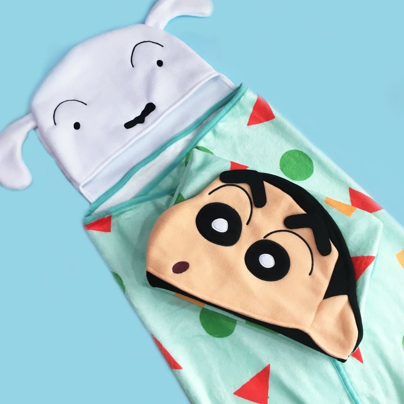 蜡笔小新 正版授权 - 法兰绒懒人毯 造型披肩 毛毯 电脑毯 保暖毯 - 被子/毛毯 - 其他材质 