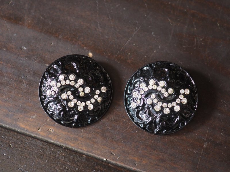 1x 31mm 后孔金属纽扣 - 其他 - 其他材质 黑色