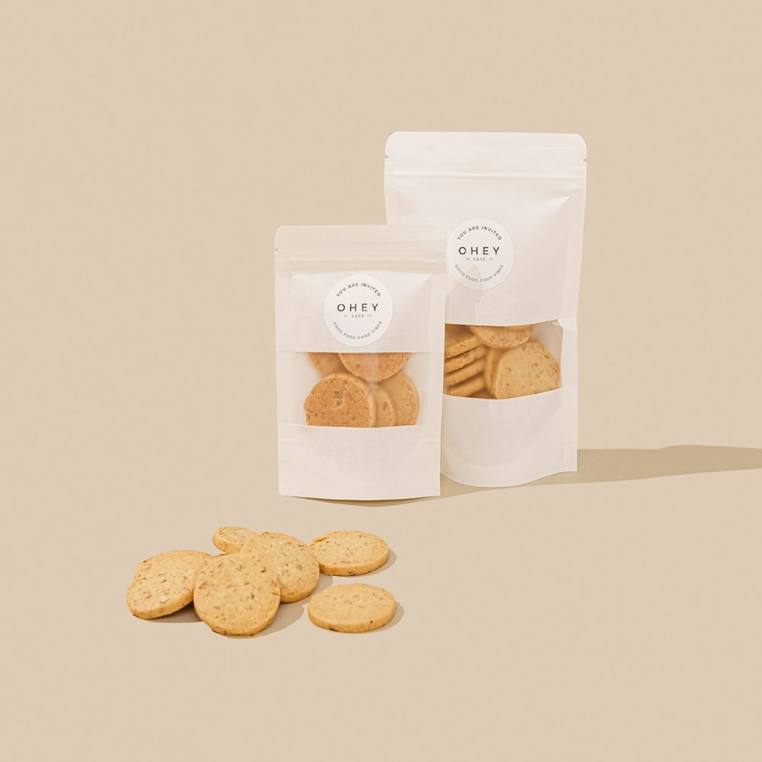 坚果杏仁手工饼干 -15片入 - 手工饼干 - 新鲜食材 咖啡色