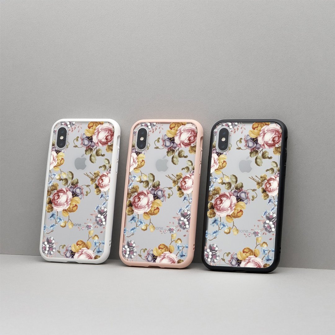 Mod NX边框背盖两用手机壳/花草-玫瑰伯爵 for iPhone 11 系列 - 手机配件 - 塑料 粉红色