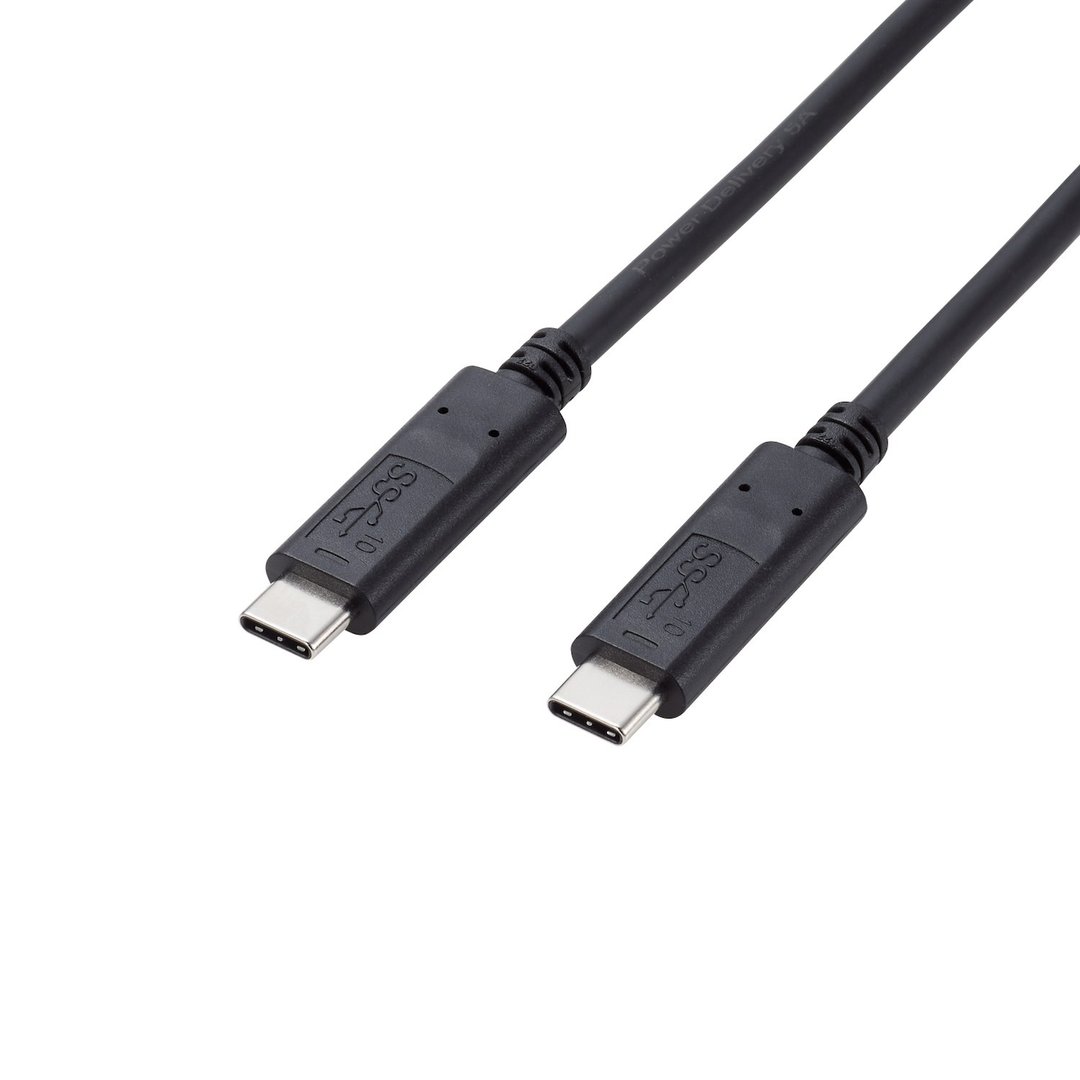 ELECOM USB 3.1 Type-C双头快速充电传输线 - 充电宝/传输线 - 聚酯纤维 黑色