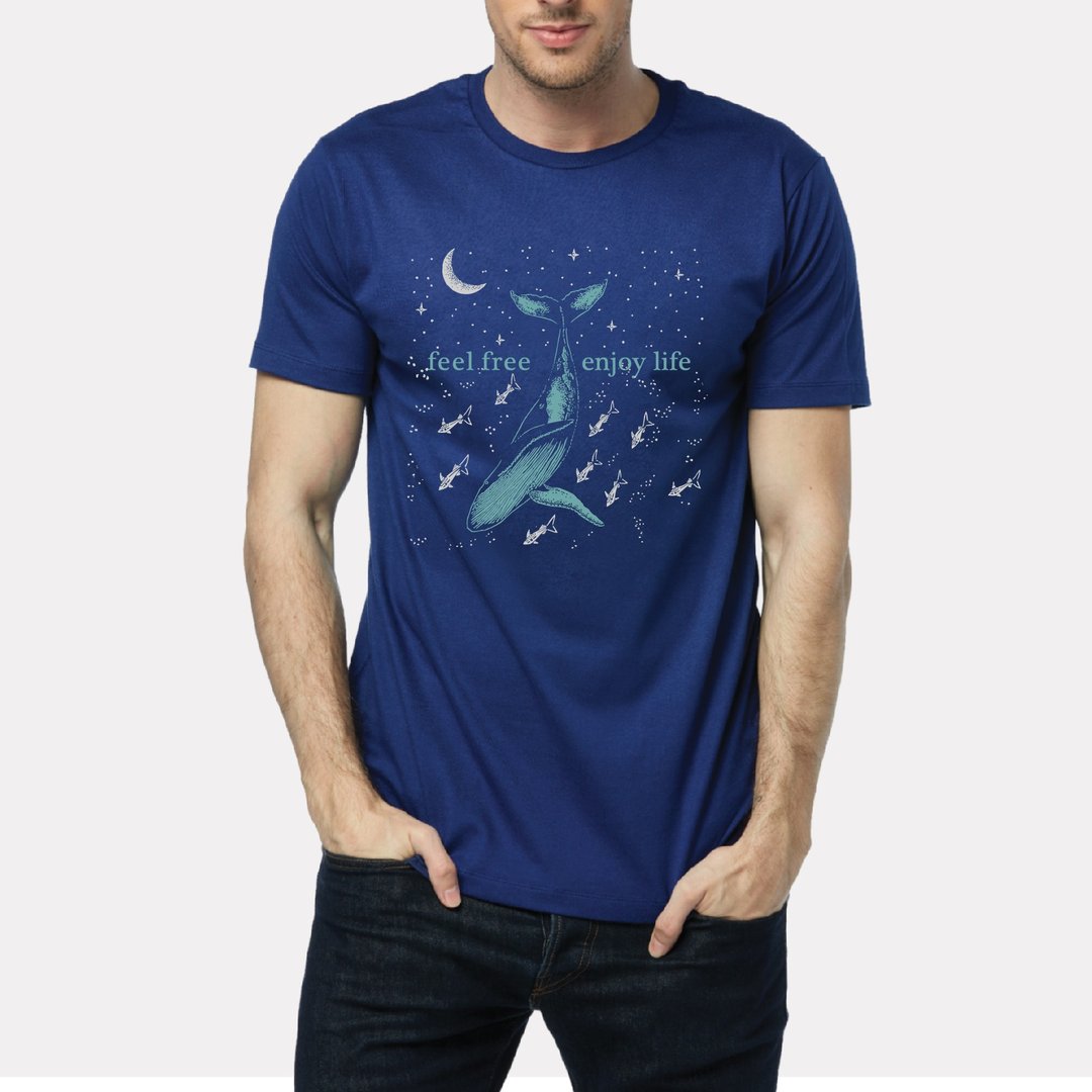 Adult T-shirt : WHALE (3colors) - 男装上衣/T 恤 - 棉．麻 