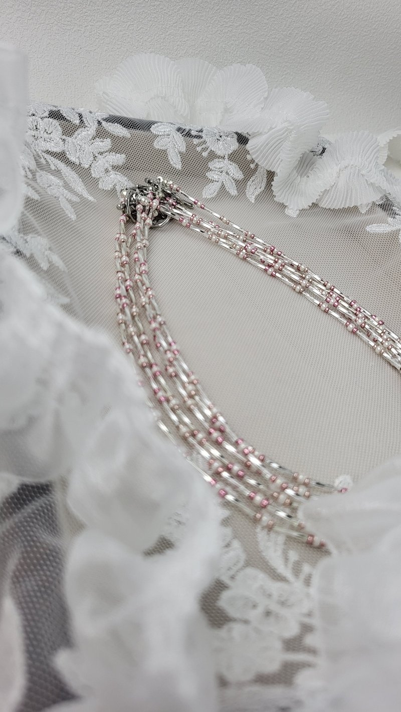 项链【 樱花树下的约定 】_ AnLawa - 项链 - 其他材质 粉红色