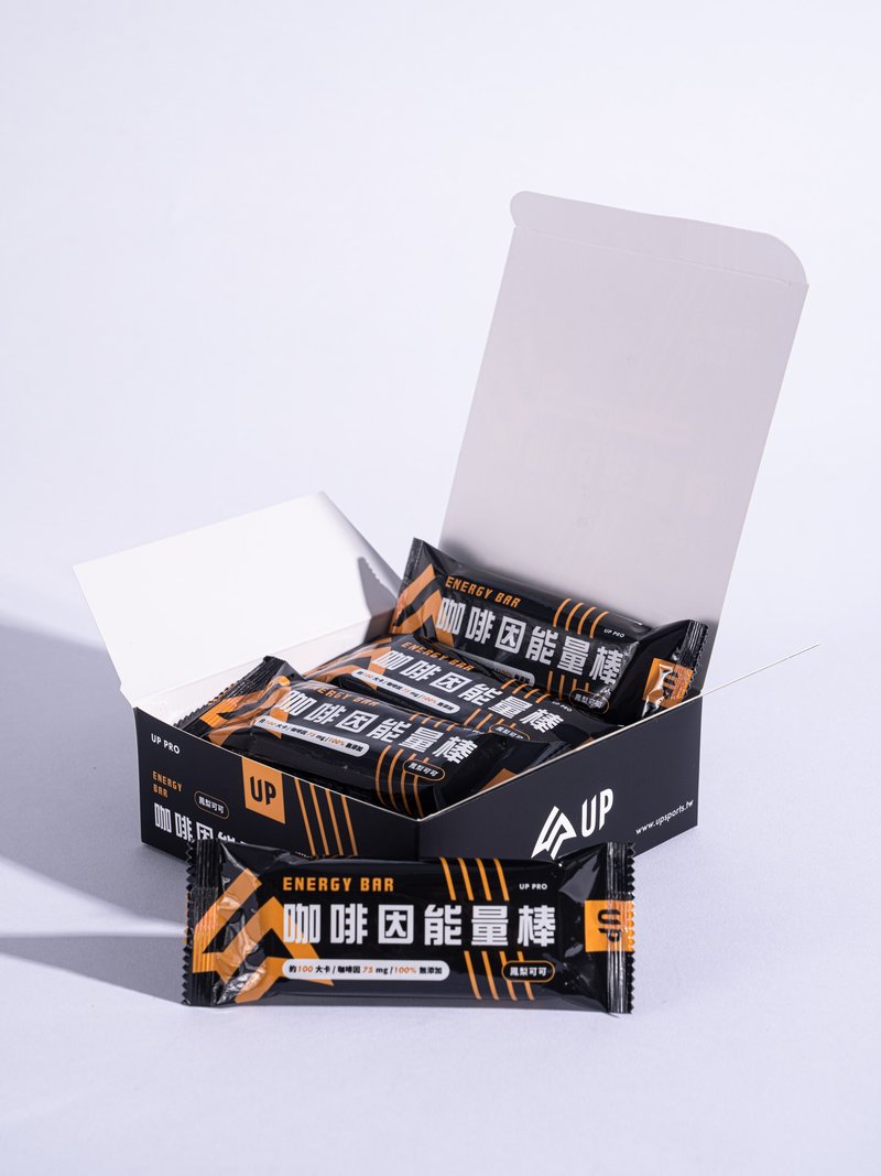 【UP】UP咖啡因能量棒 - 凤梨可可10支/盒 - 谷物麦片 - 新鲜食材 黄色