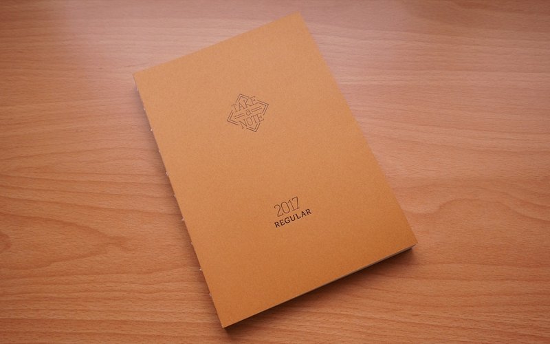 【新品】Take a Note 2017 REGULAR时效性日志（A5） - 笔记本/手帐 - 纸 橘色