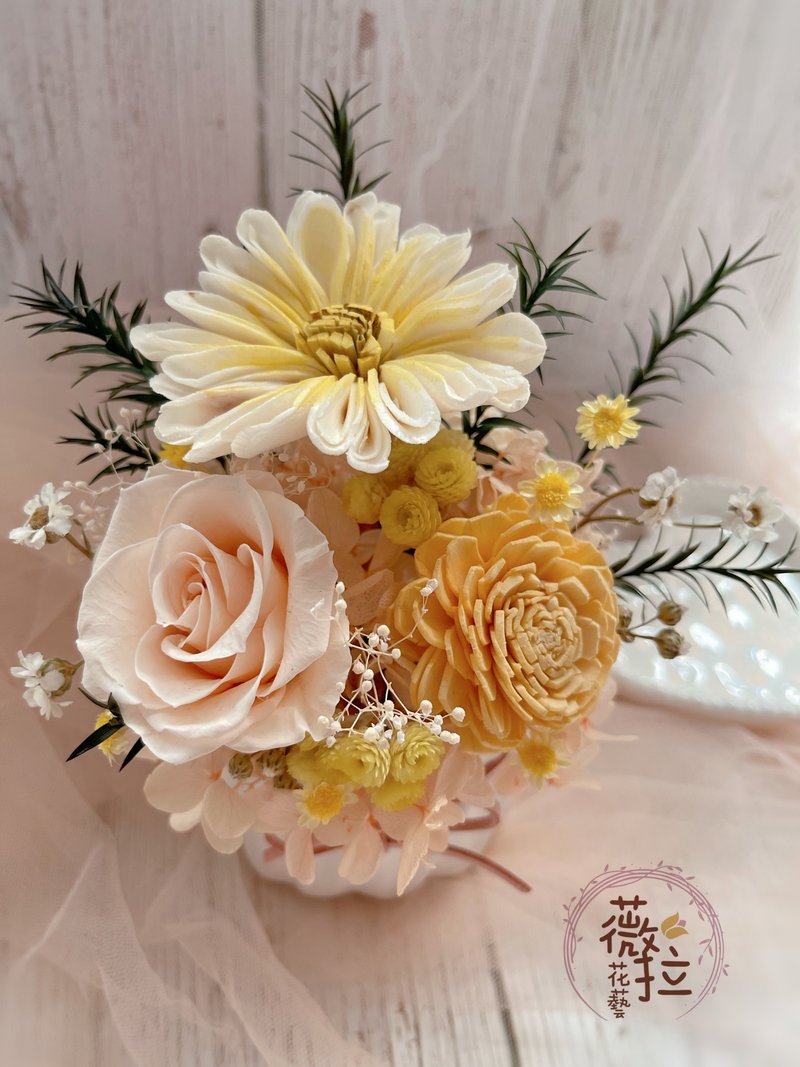 薇拉花艺 Vera flower 干燥花 永生花 不凋花 干燥花礼 干燥盆花 - 干燥花/捧花 - 植物．花 