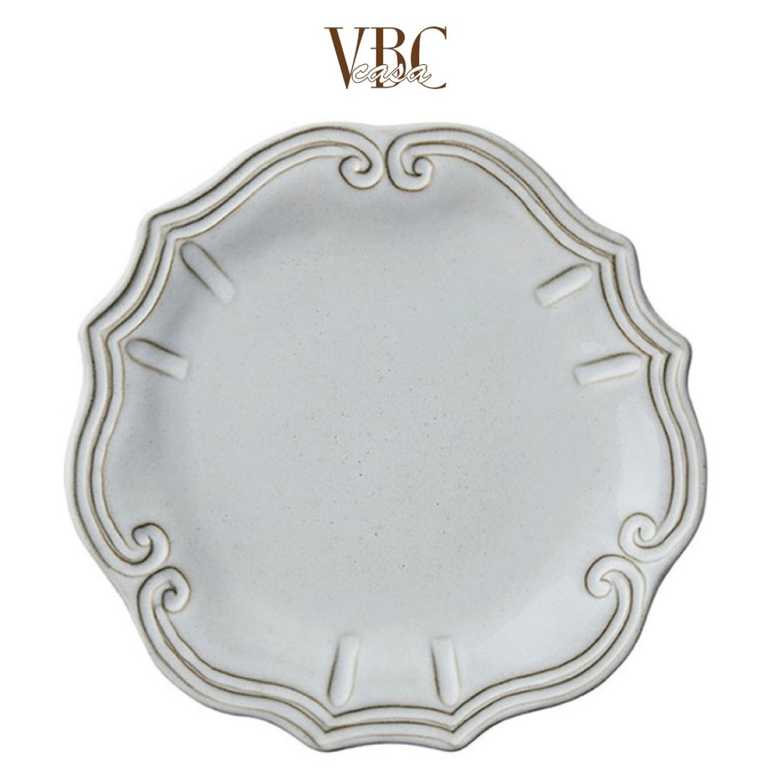 意大利VBC casa FONDACO系列 29cm主餐盘 经典米白 - 盘子/餐盘/盘架 - 陶 白色