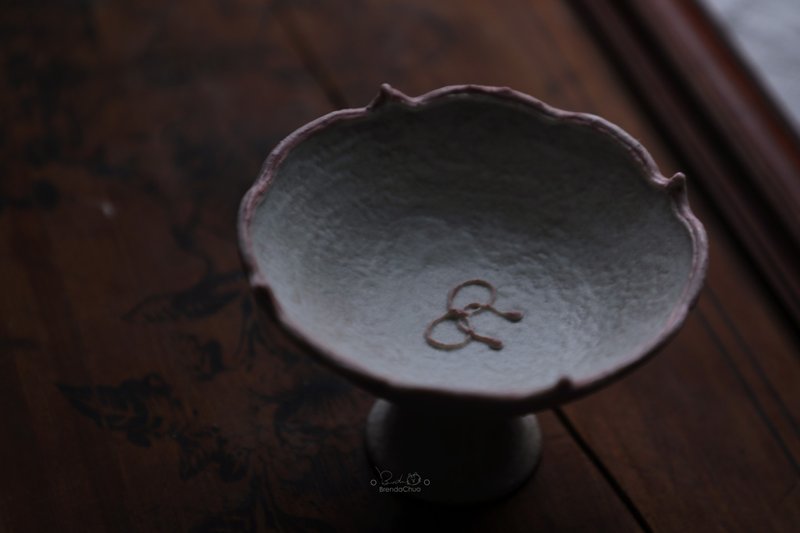 春郎陶-初夏系列(II)法式高台 11 cm - 盘子/餐盘/盘架 - 陶 