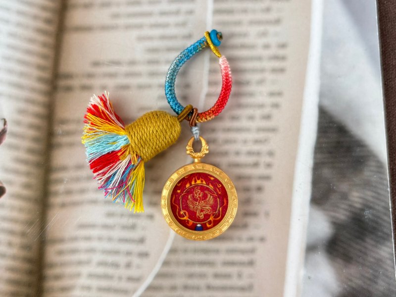 九紫离火唐卡包包挂 - 吊饰 - 其他金属 多色