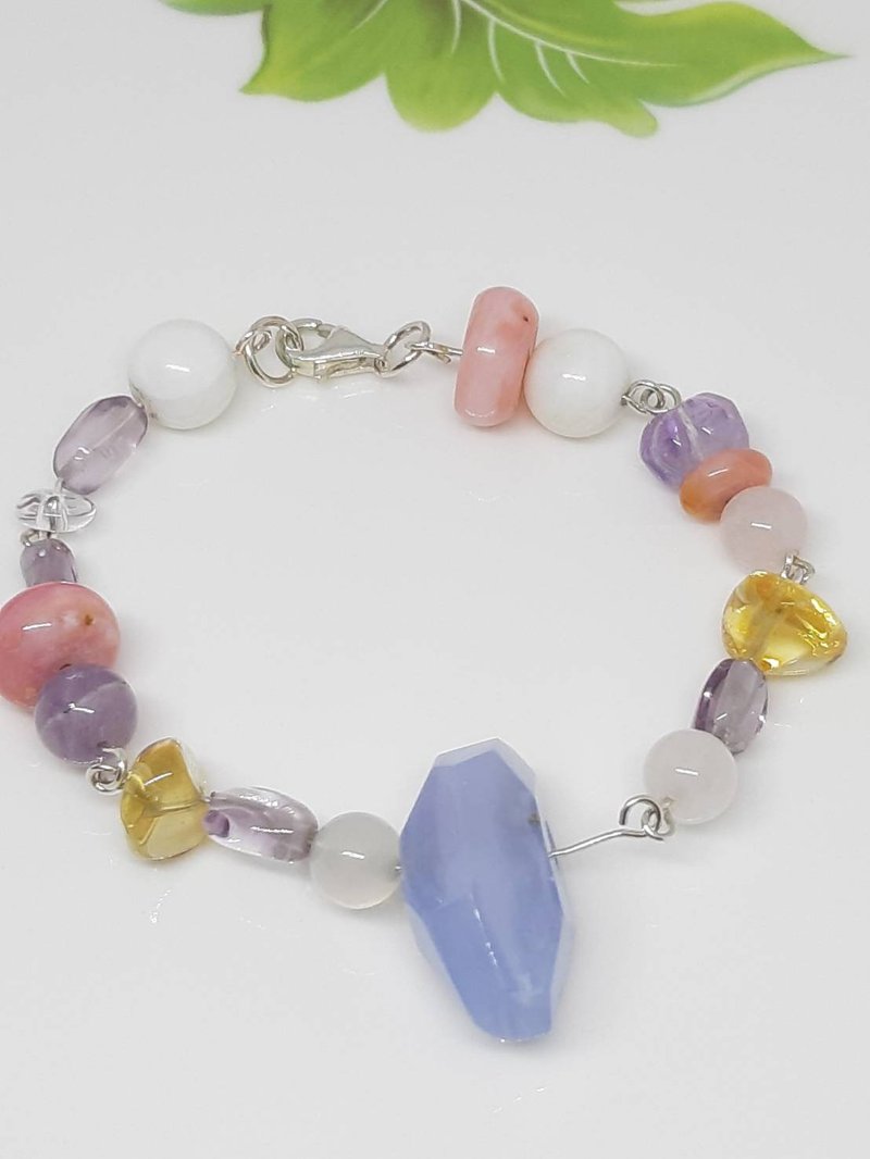 纯银蛋白石-手链-母亲节-生日-情人节 - 手链/手环 - 纯银 