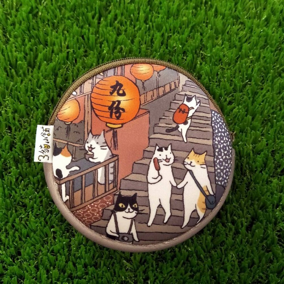 零钱包-九份山城(插画家:猫小姐) - 零钱包 - 其他人造纤维 