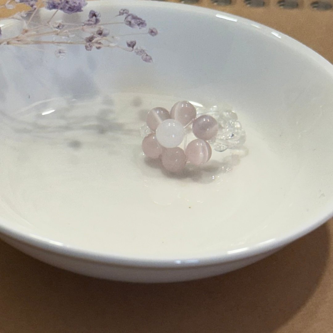 温柔的纪念 吸引对的人 - 戒指 - 水晶 粉红色