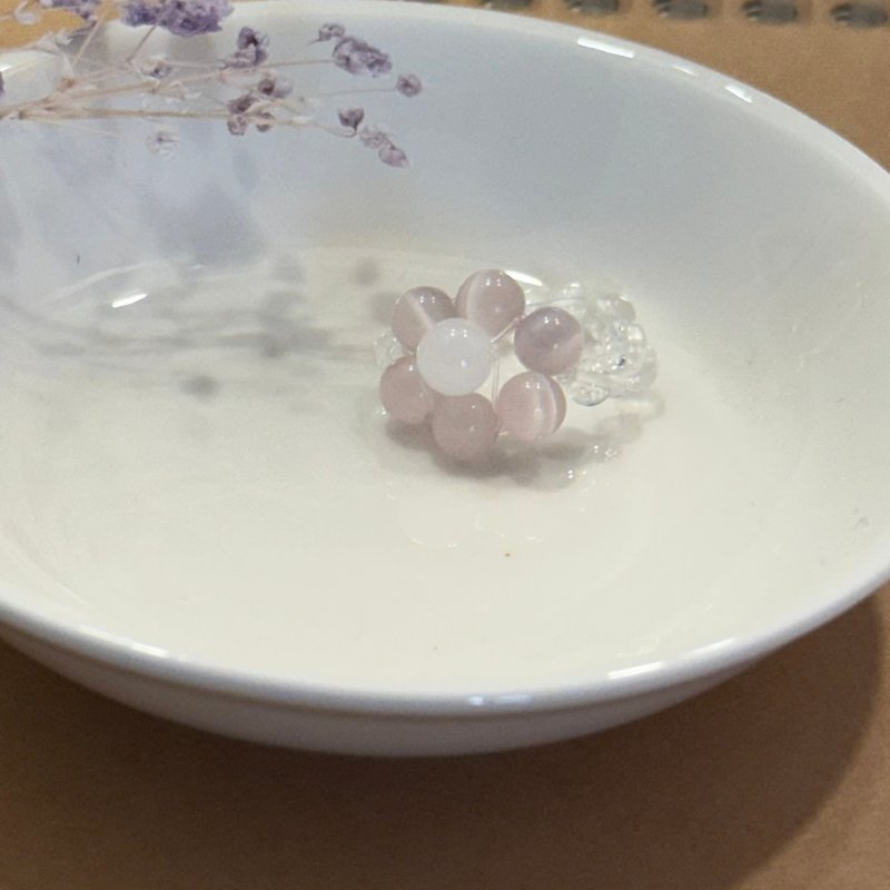 温柔的纪念 吸引对的人 - 戒指 - 水晶 粉红色