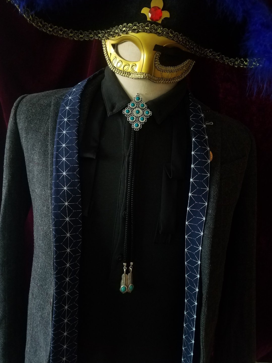 绿钻保罗领带领带西部牛仔领带bolo tie - 领带/领带夹 - 其他金属 绿色